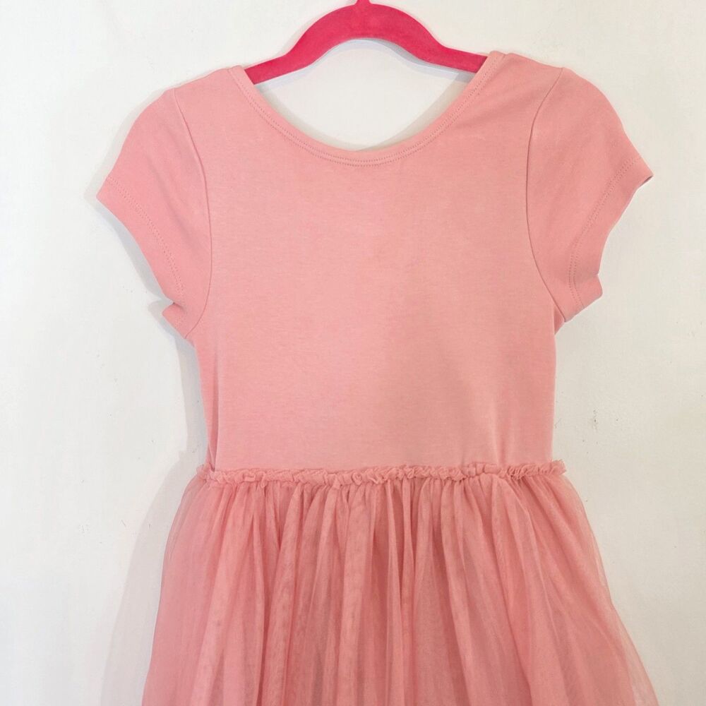 Mini Boden Katie Unicorn Appliqué Pink Tulle Cotton Princess Dress Girls SZ 8-9y - Picture 4 of 11